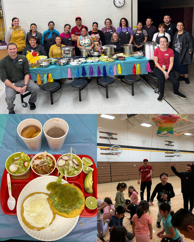 Parents, students and staff cooking together