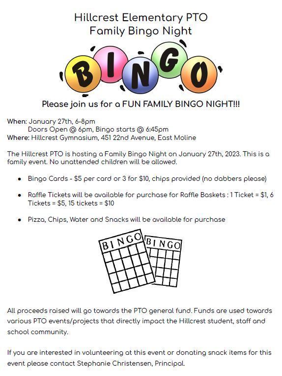 bingo night flyer
