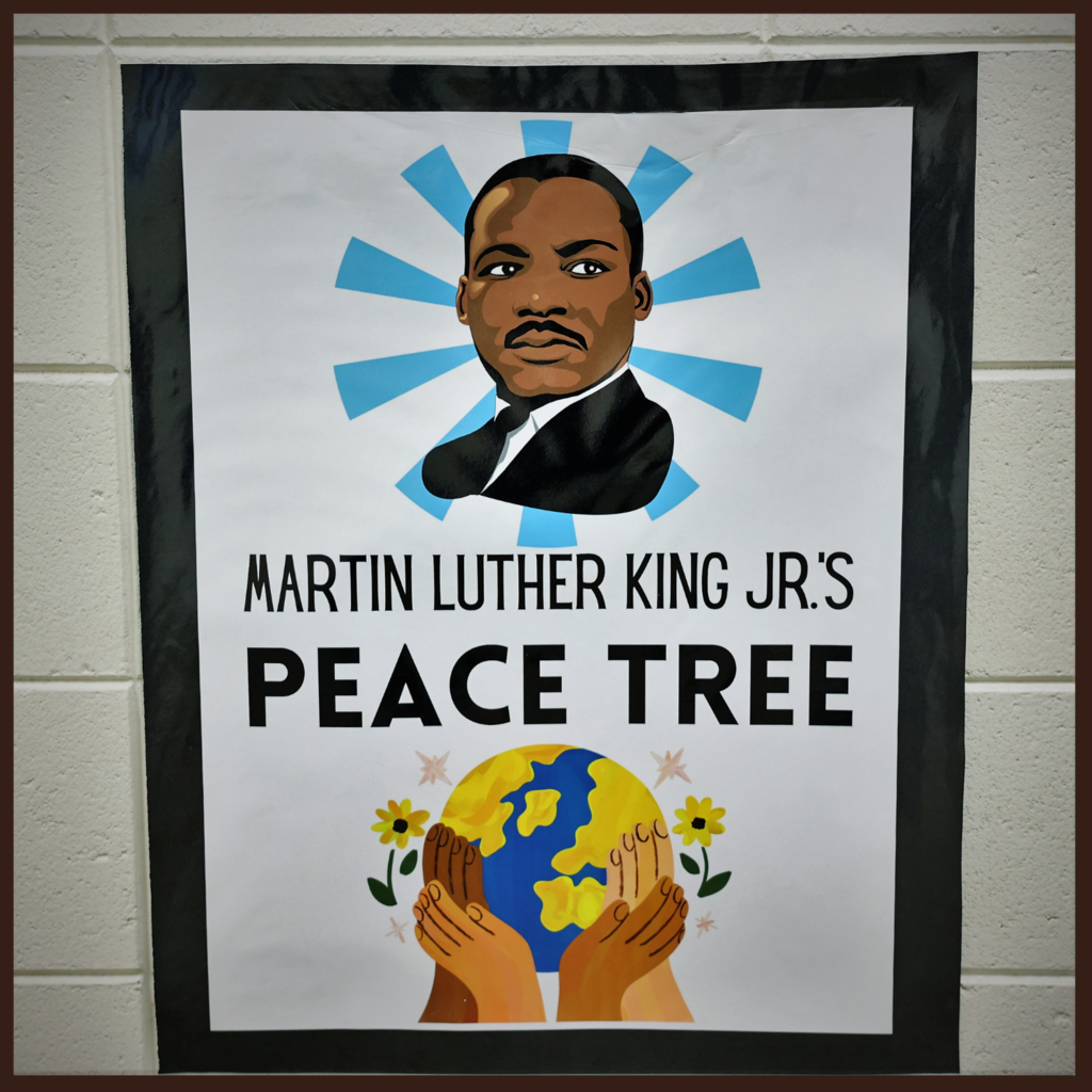 Mrs. Moore's class created a Peace Tree for MLK.