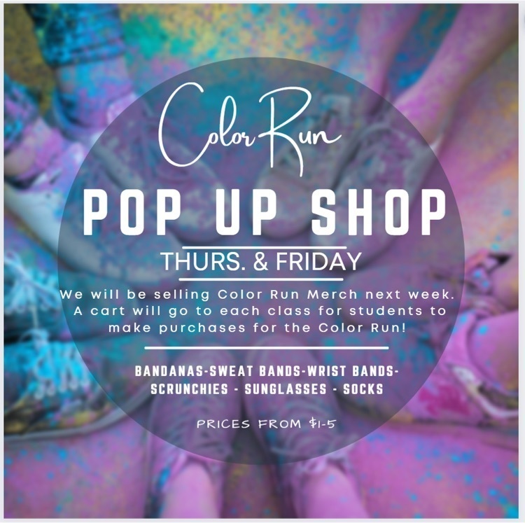 color run pop up shop
