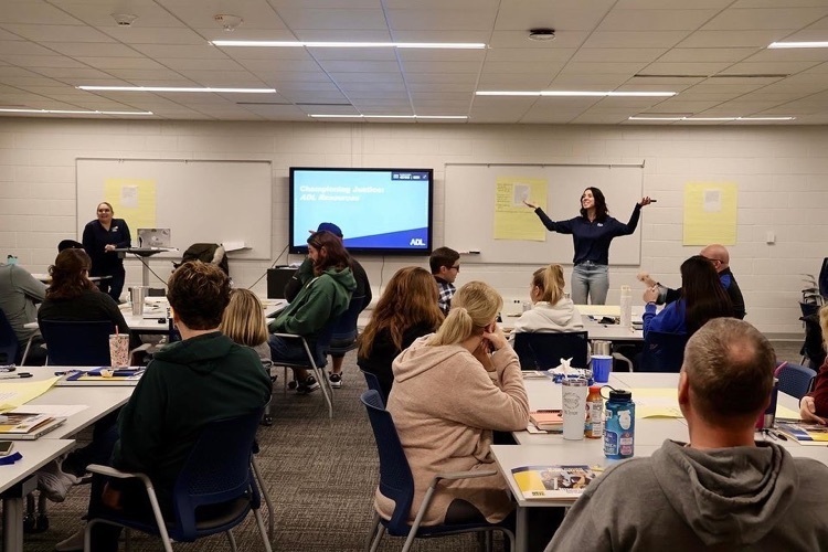 picture of group of staff at a training meeting