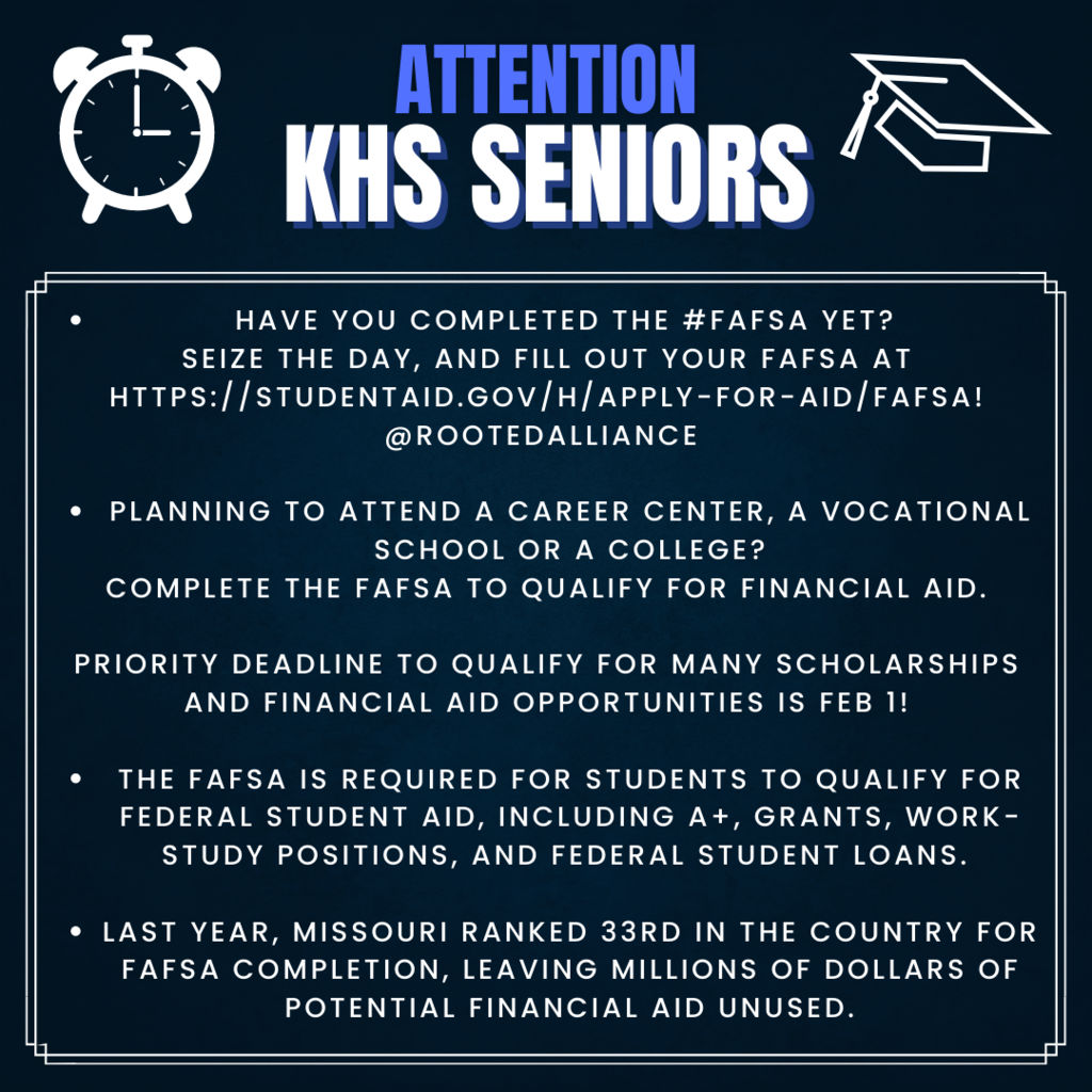 Senior Deadlines Approaching