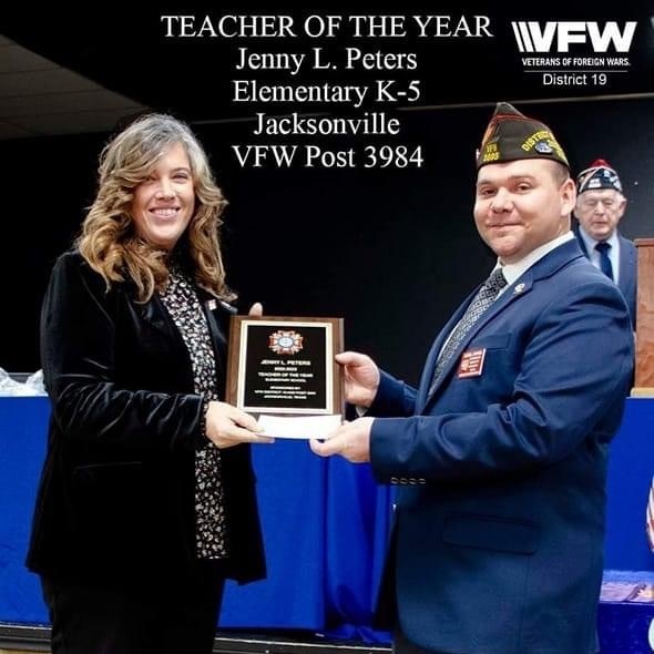 VFW teacher of the year 