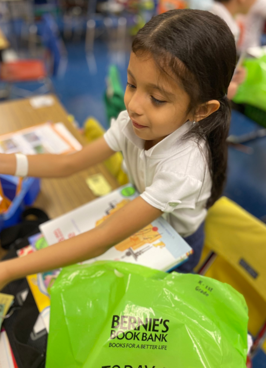 first grades with bernies book bags
