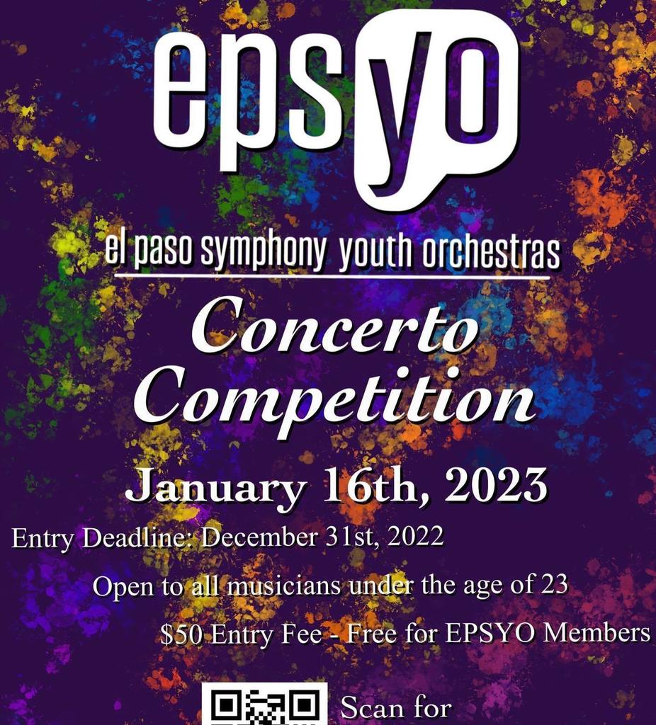 After a two year hiatus, the El Paso Symphony Youth Orchestras - EPSYO held its annual Concerto Competition on Monday, January 16, 2023. Las Cruces HS sophomore violinist, Chloe Morris, has won this year’s competition.