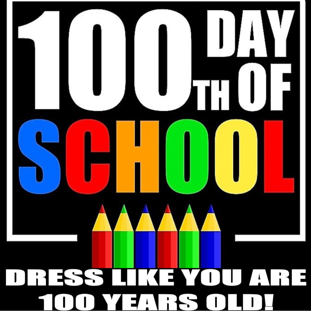 It's the 100th day of school so dress like a 100 YO.