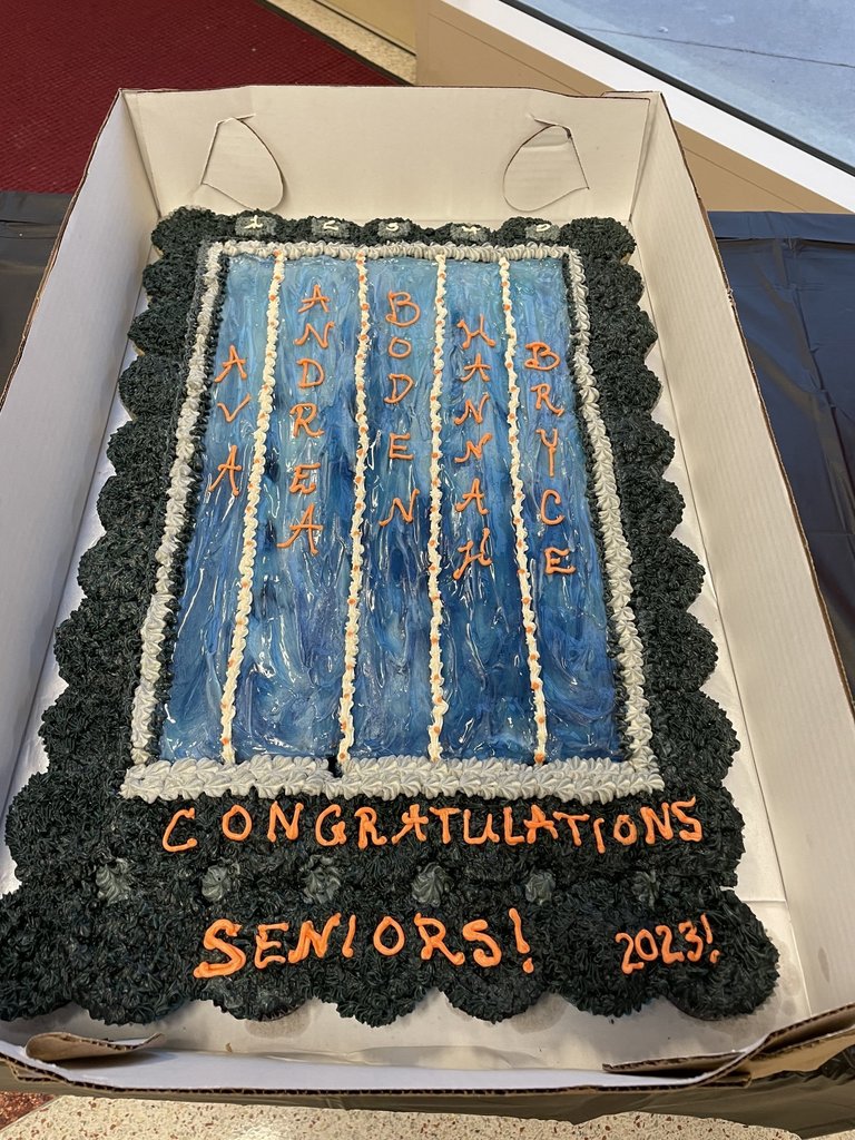 swim team celebration cake