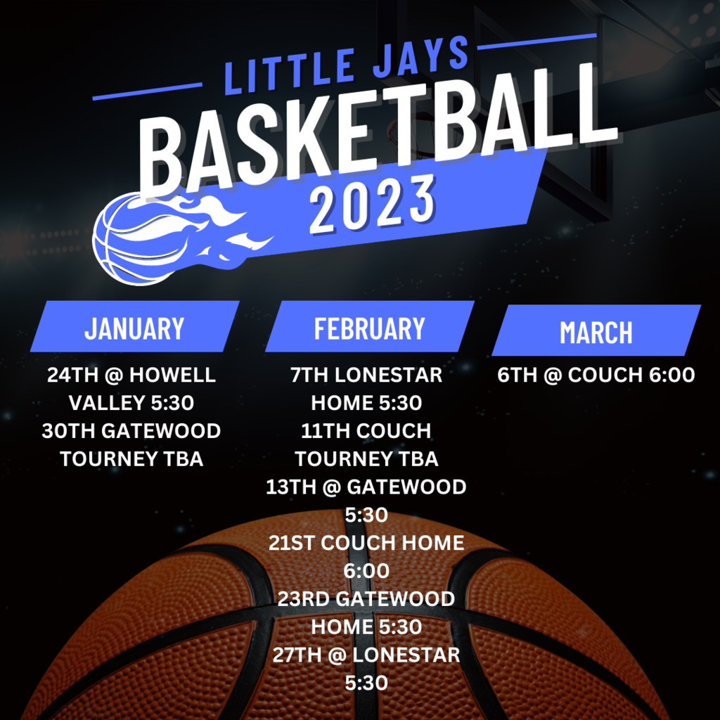Pee Wee Basketball Schedule 2023