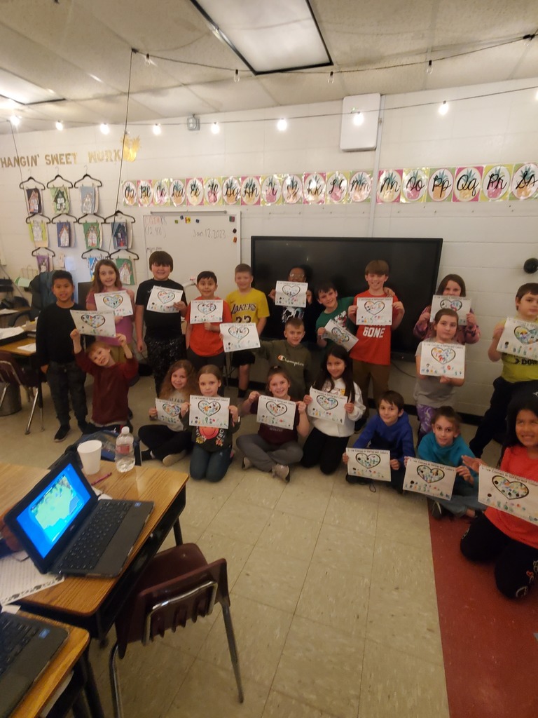 Students with posters