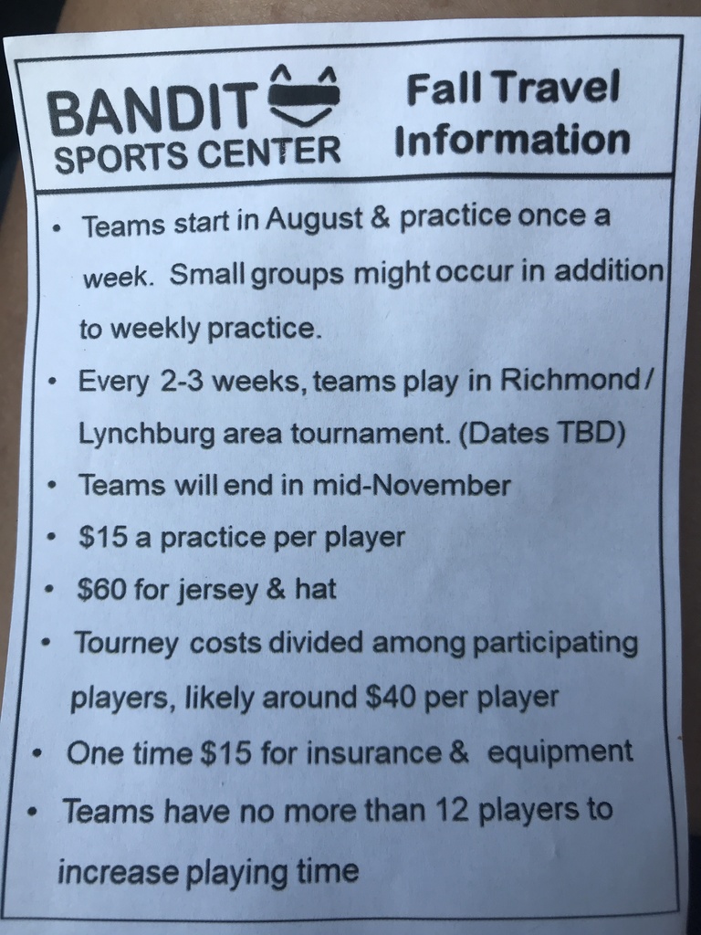 Bandit Sports Fall Softball