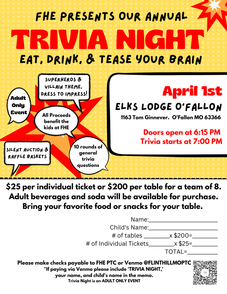 Trivia night flyer