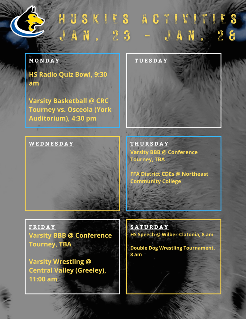 Weekly Activities