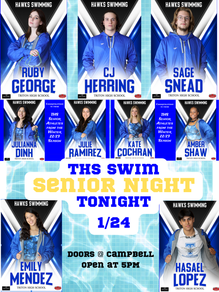 THS Swim Senior Night Tonight!