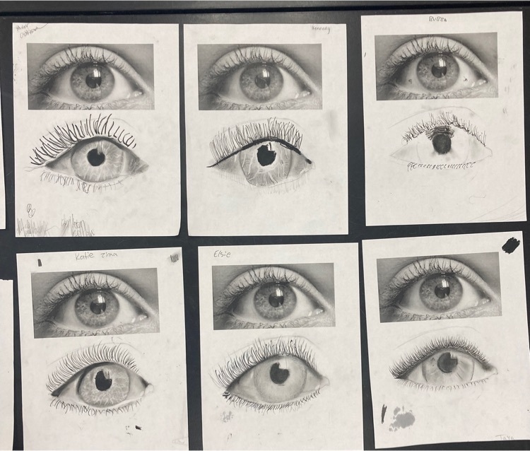 drawing lesson on eyes and value