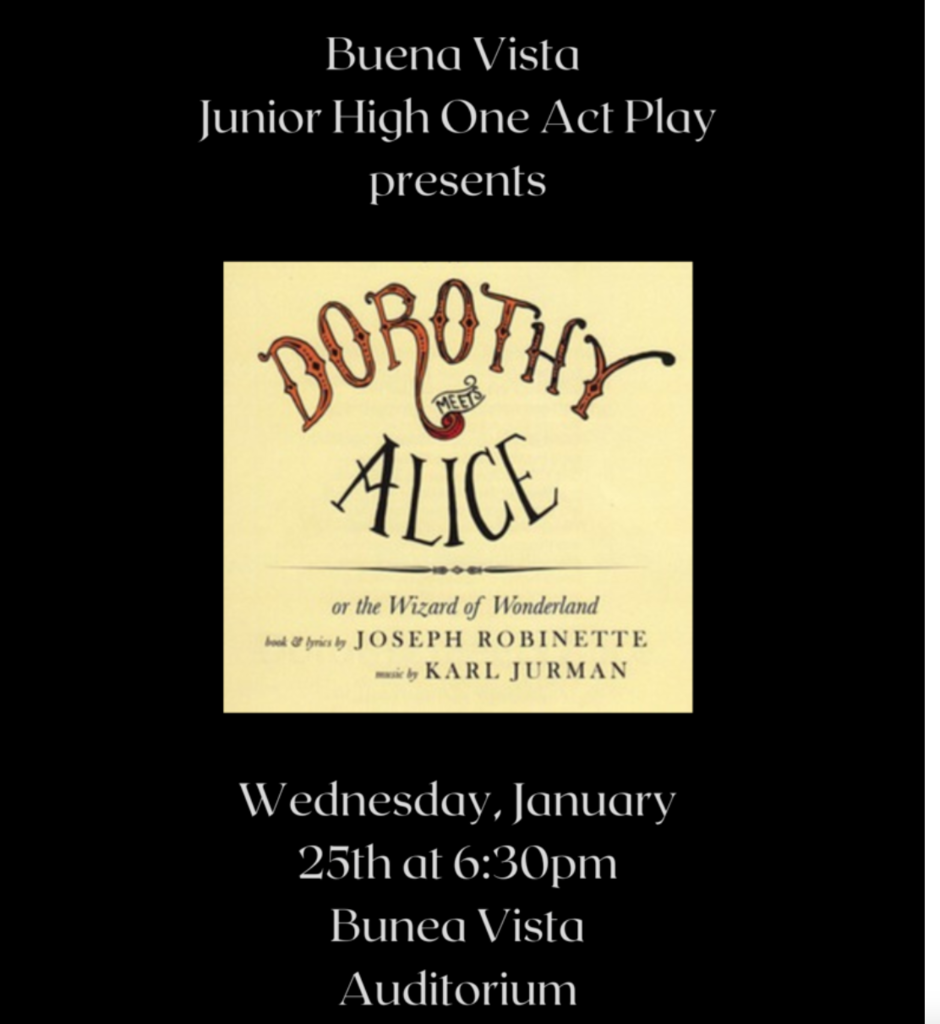 Reminder: JH One Act Play