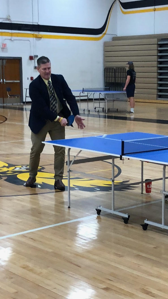 Brian Stone playing ping pong