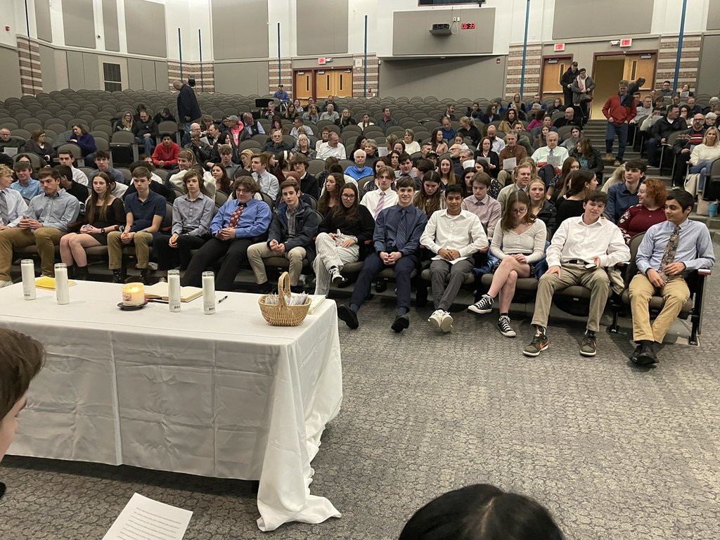 NHS induction ceremony