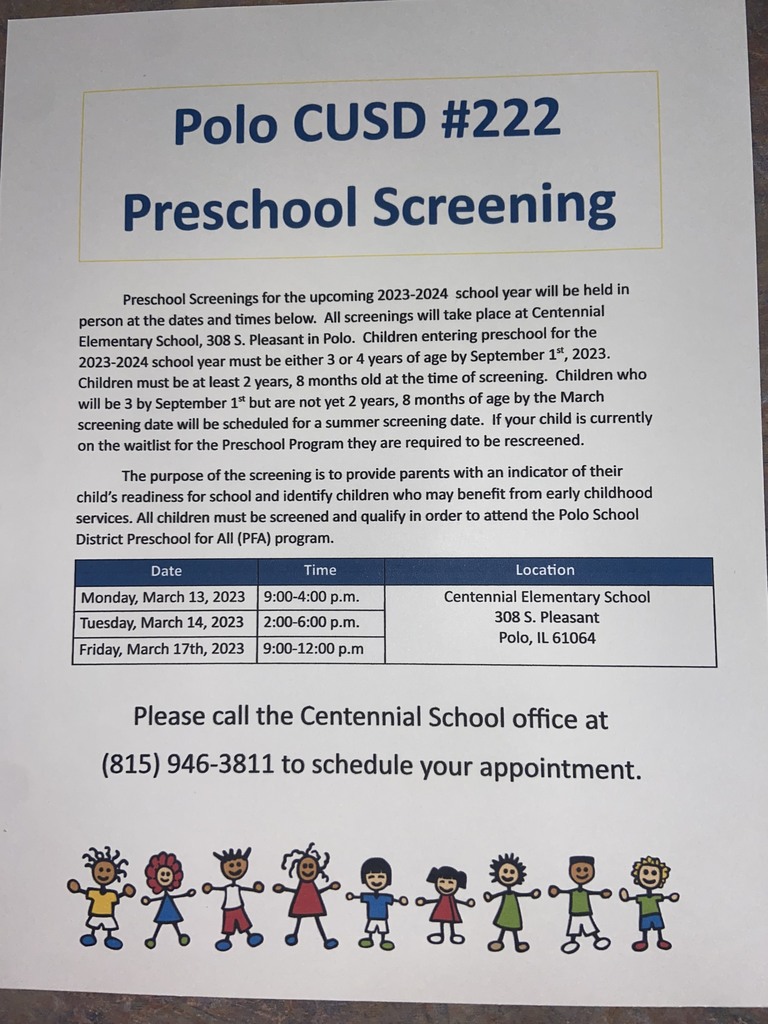 Preschool Screenings