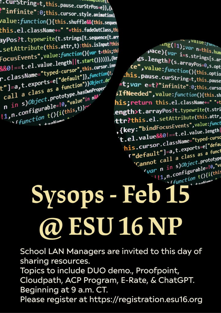 Sysops flier