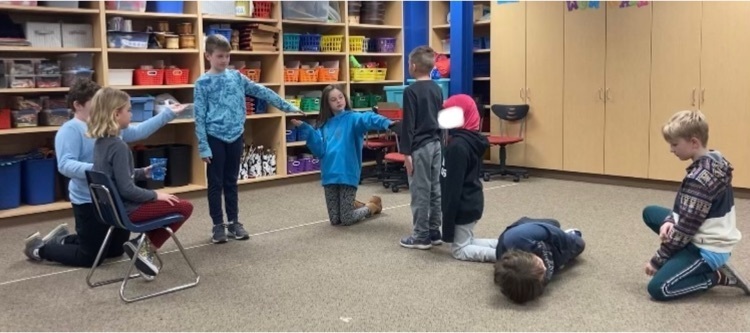 students in drama