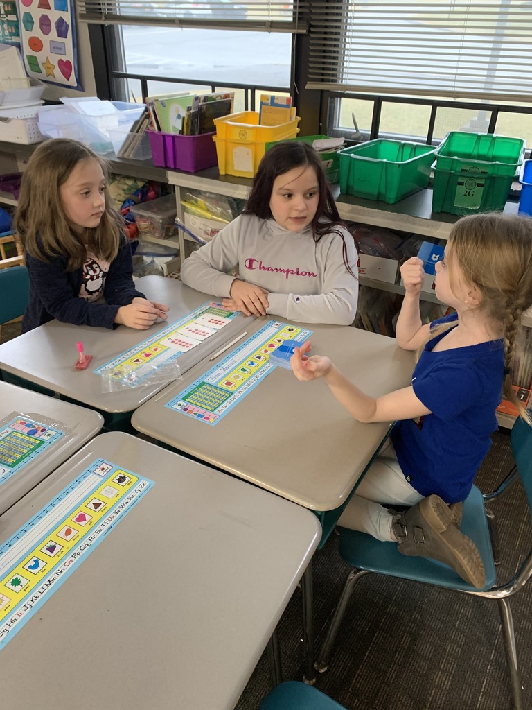 students playing math games