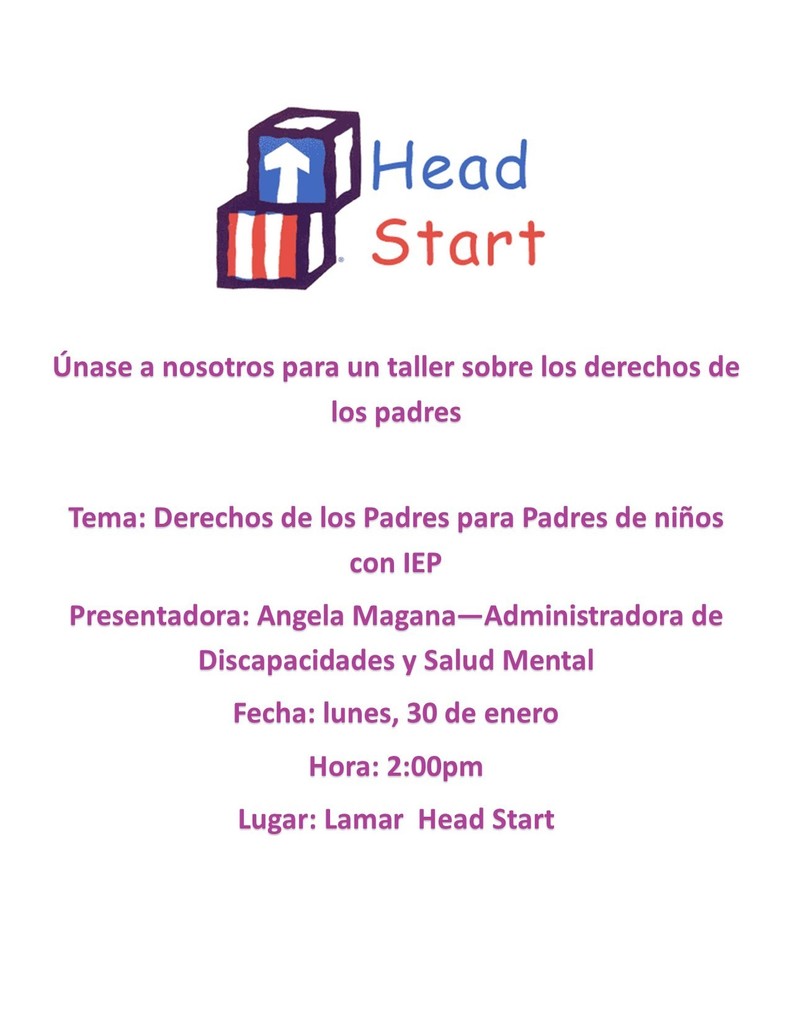 Parent Workshop/ taller para Padres