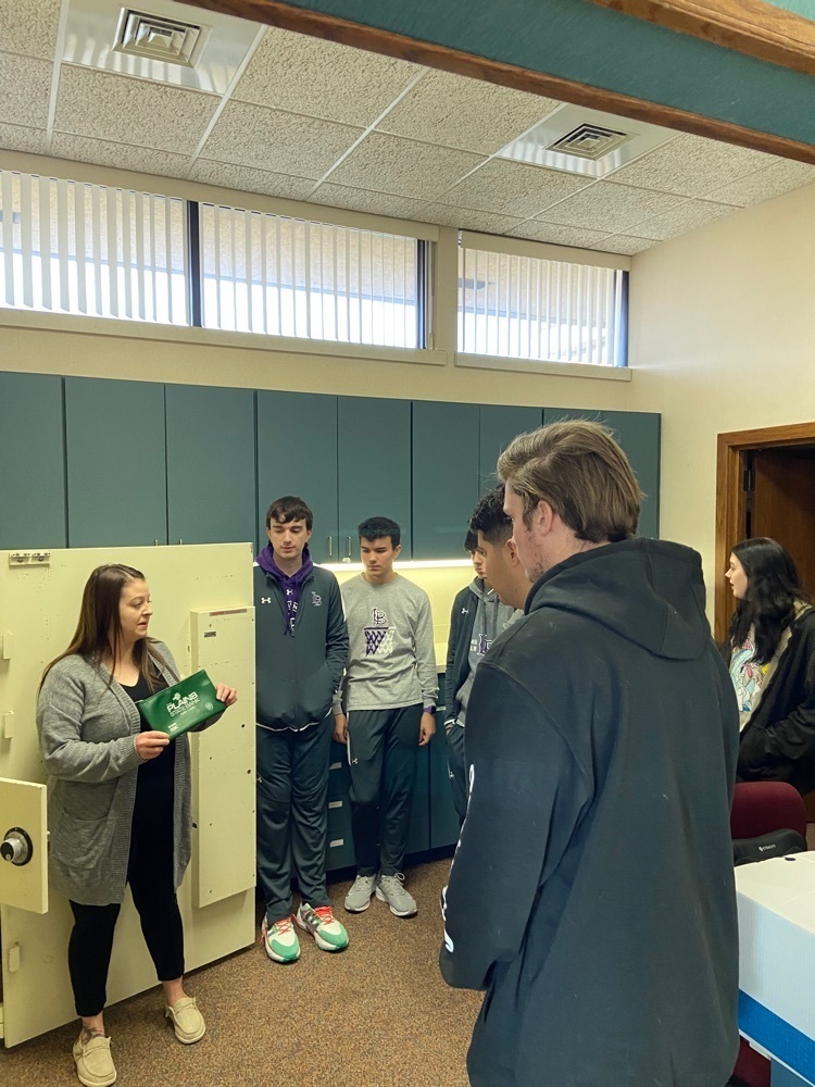  Mrs. Wideman talking about the night deposit