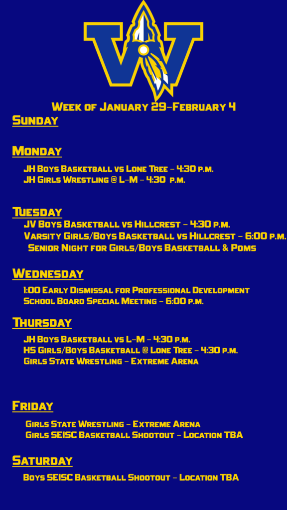 Weekly Activities  