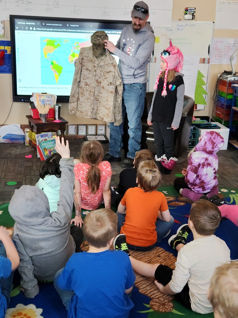 Students were able to see all the different uniforms...