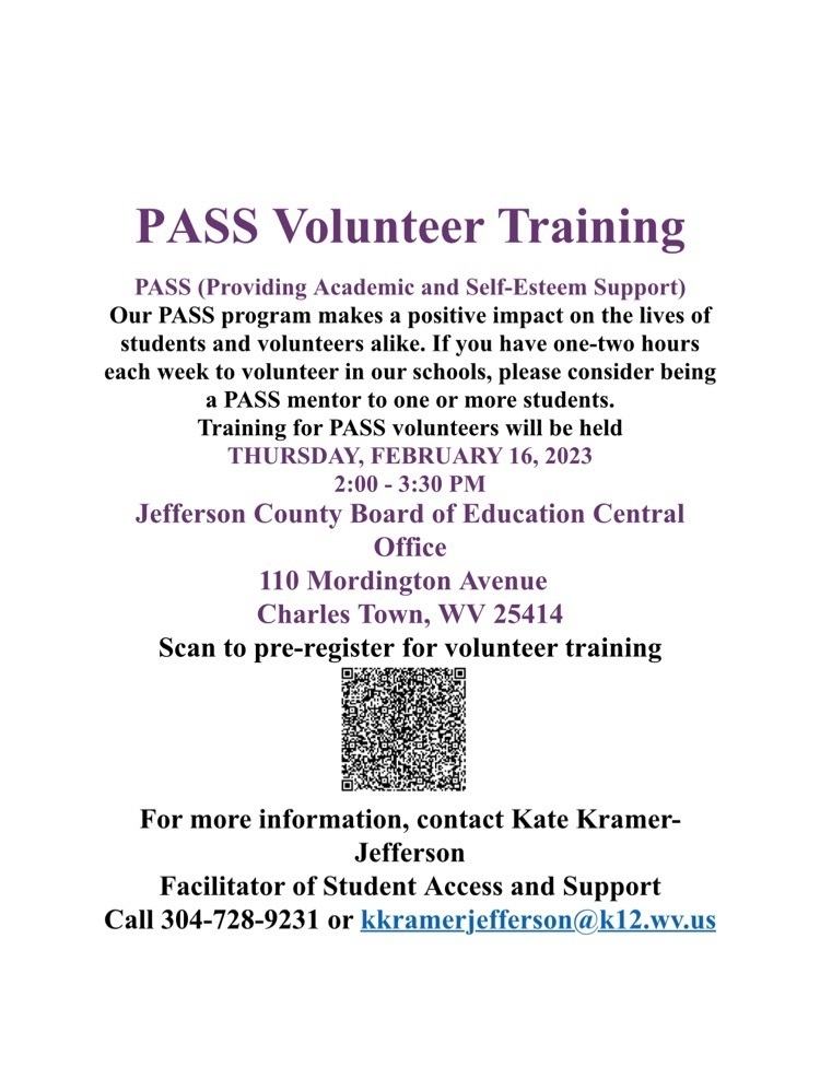 PASS Volunteer Training 