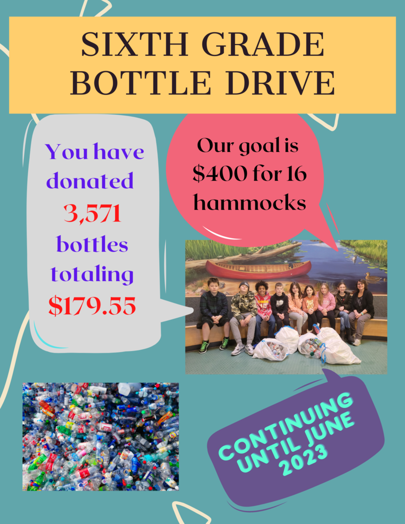6th Grade Bottle Drive Flyer Update