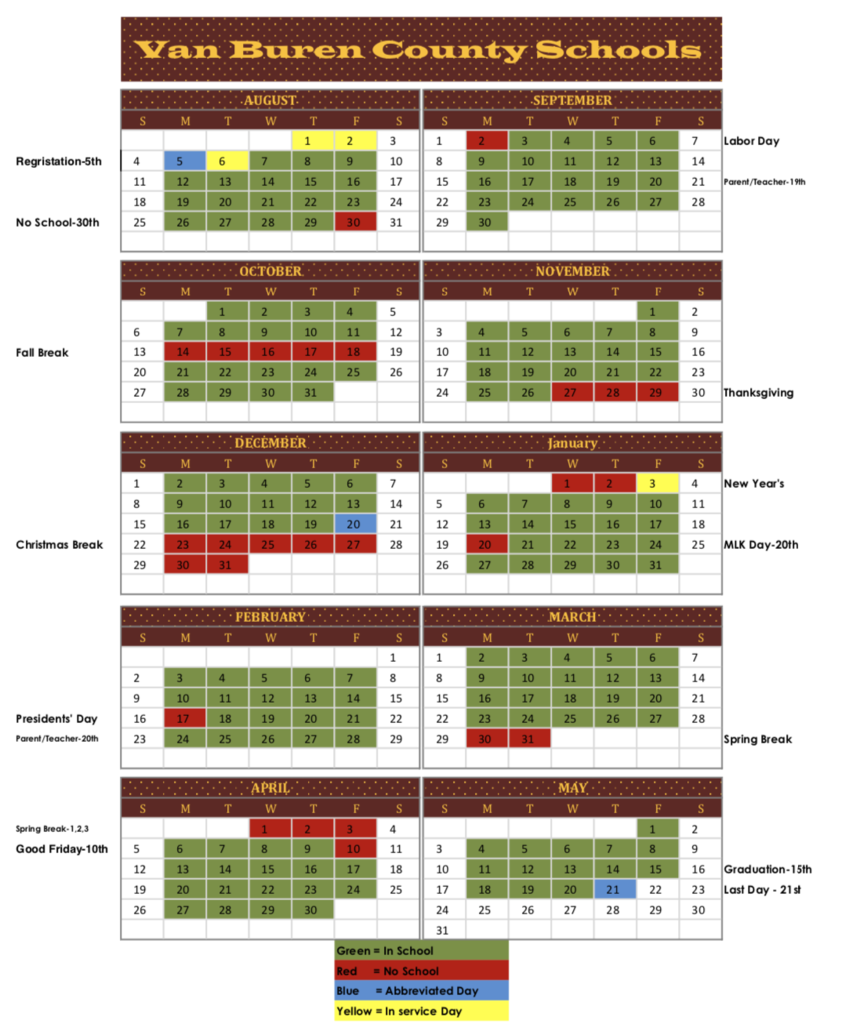 2019-2020 School Calendar