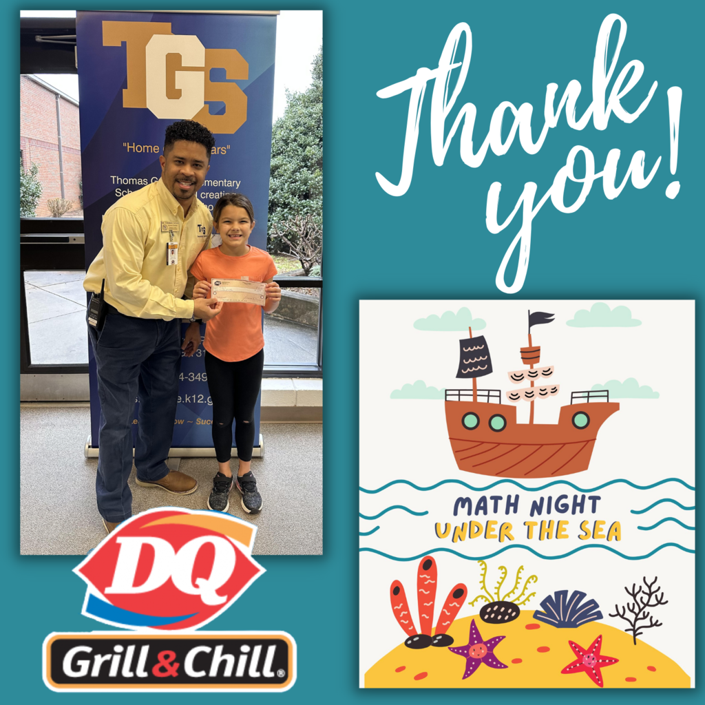 Thank you to Math Night sponsors - Dairy Queen of Forsyth