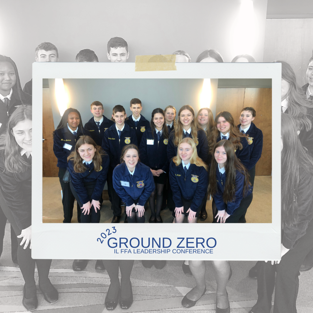 Fourteen Bureau Valley FFA Members attended the Illinois FFA Ground Zero Conference! This group learned more about leadership and how best to serve our chapter, community, and world!