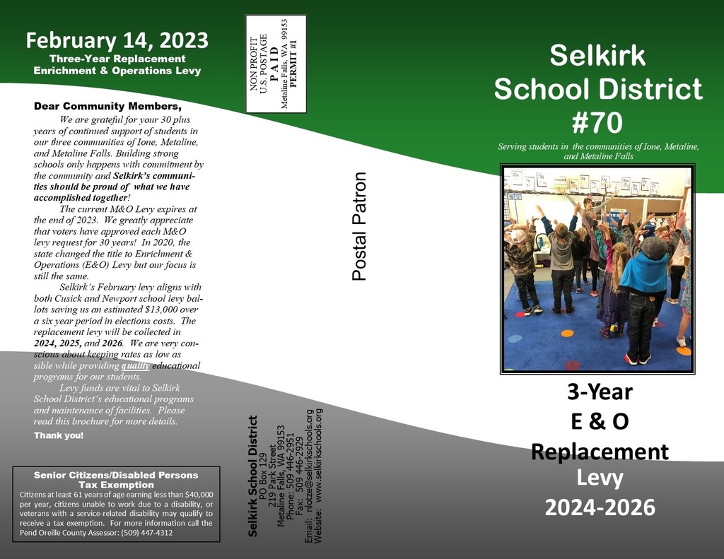 Levy brochure front