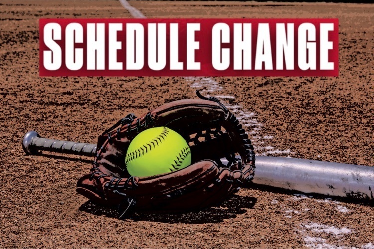 schedule change for softball scrimmage
