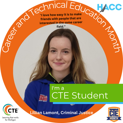 Lillian Lamont, Criminal Justice " I love how easy it is to make friends with people are interested in the same career field.