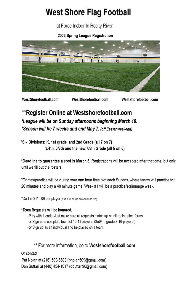 Flag Football Registration