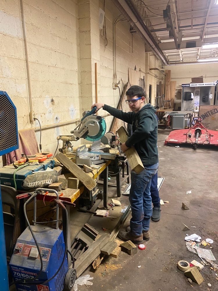 students working