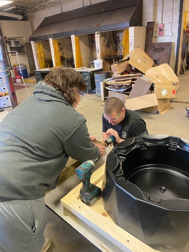 students working