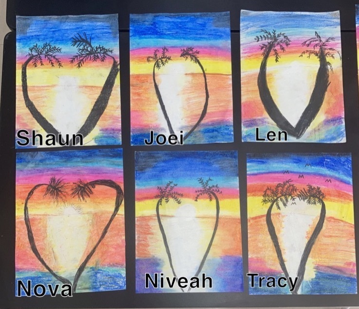 oil Pastels 4th grade 