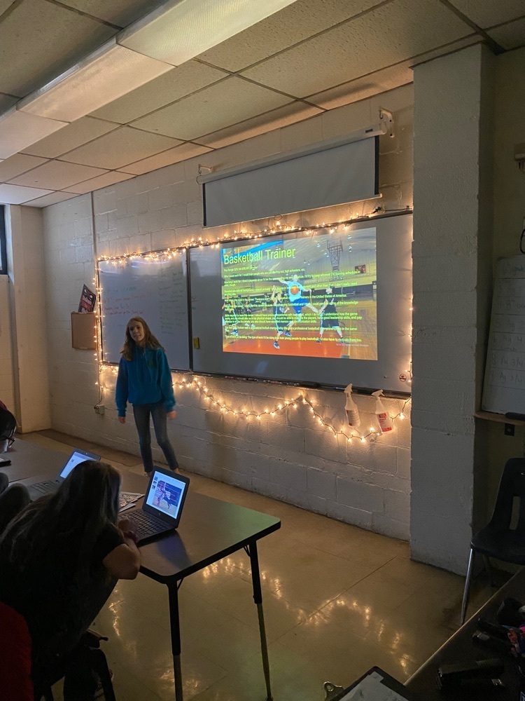 students presenting 