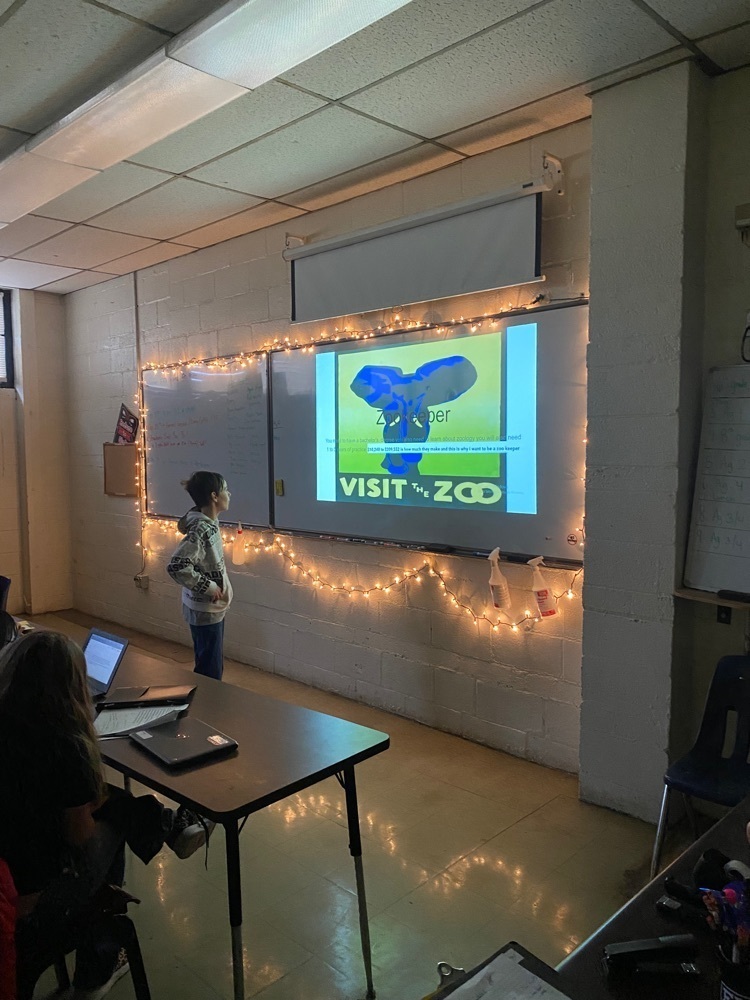 students presenting 