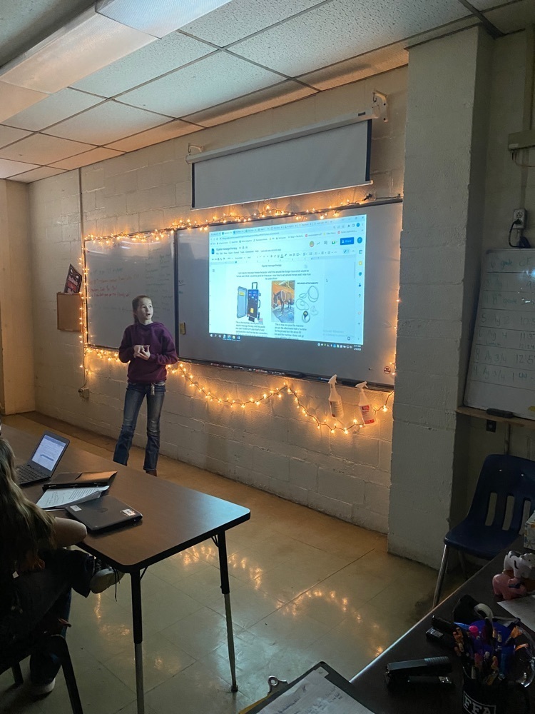 students presenting 