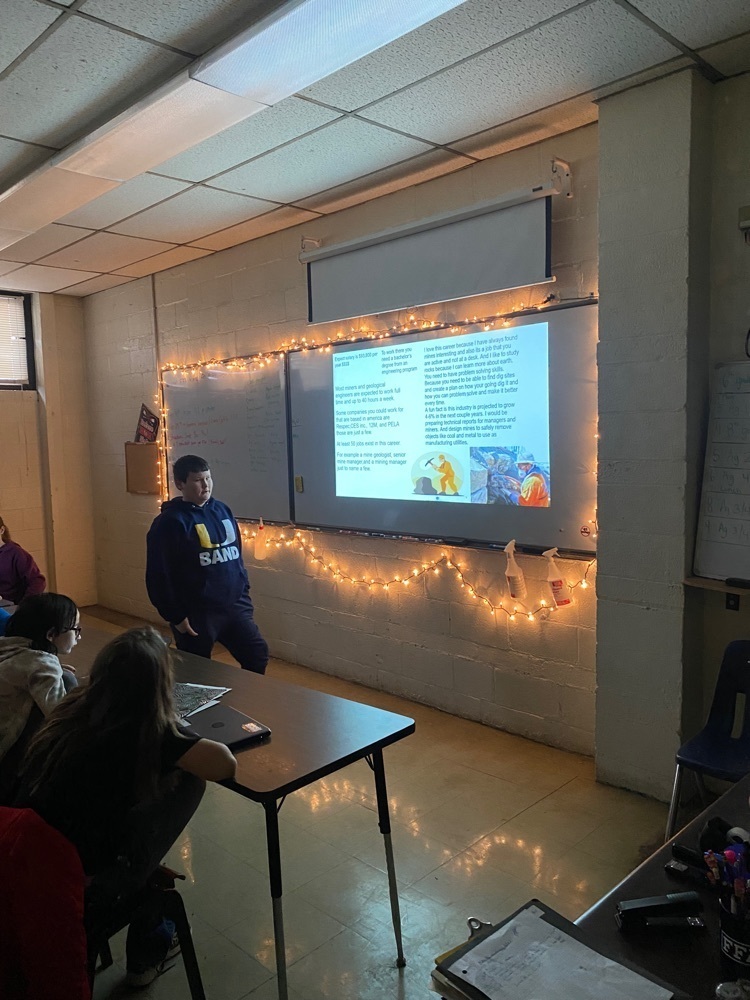 students presenting 