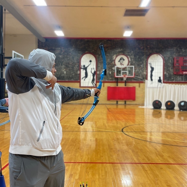 Student holding bow