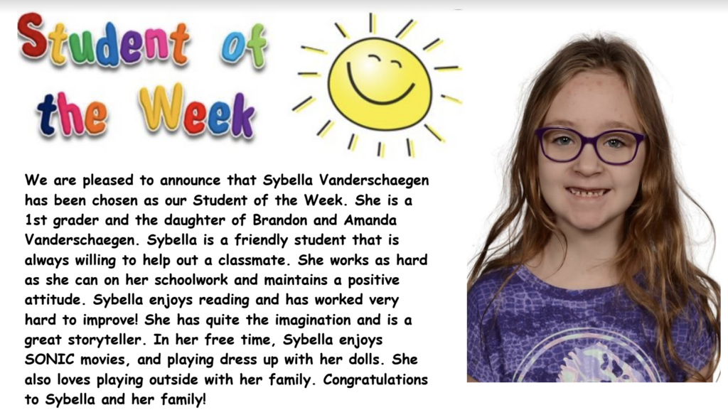Student of the Week!