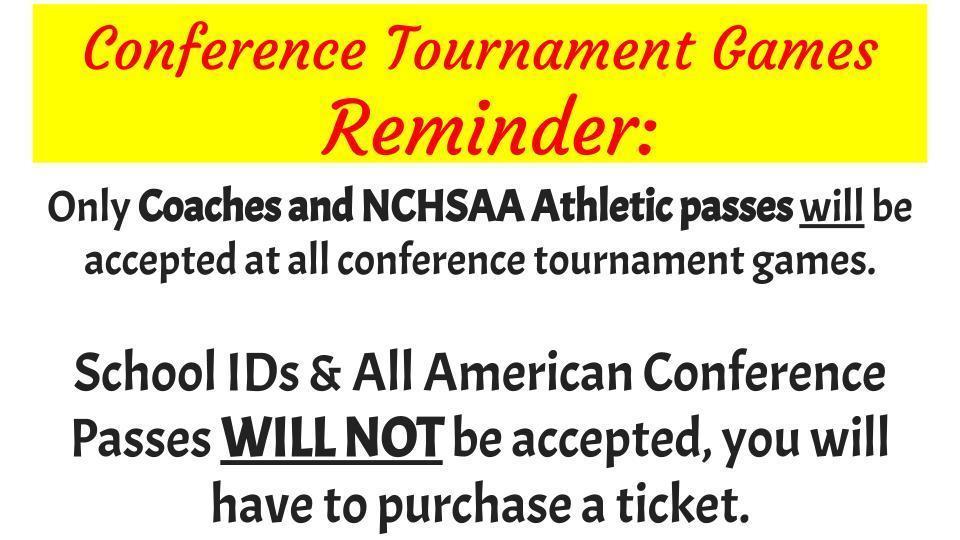 Conf Tournament Reminder