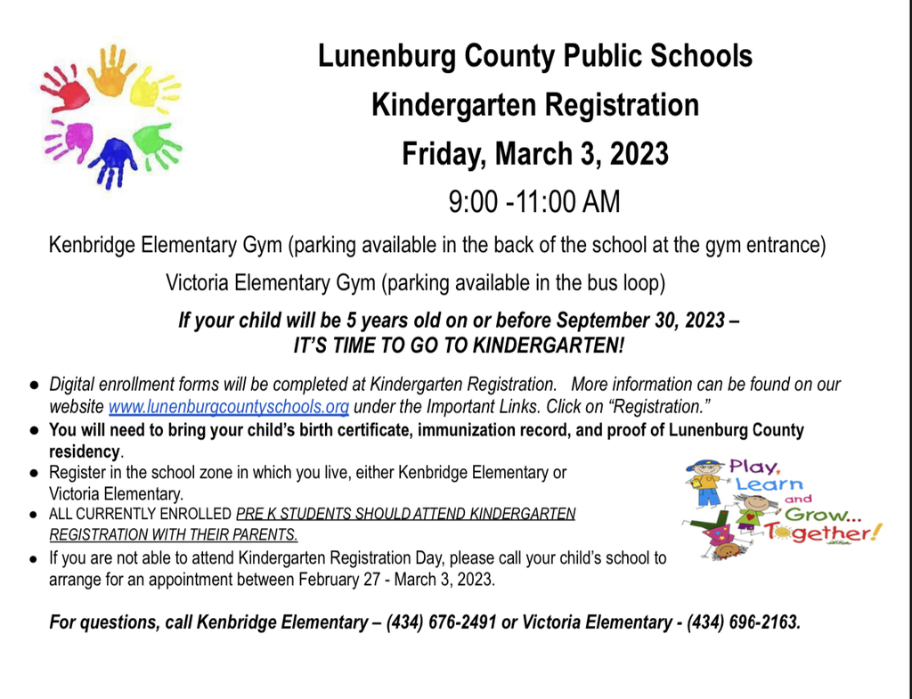 Kindergarten Registration 2023