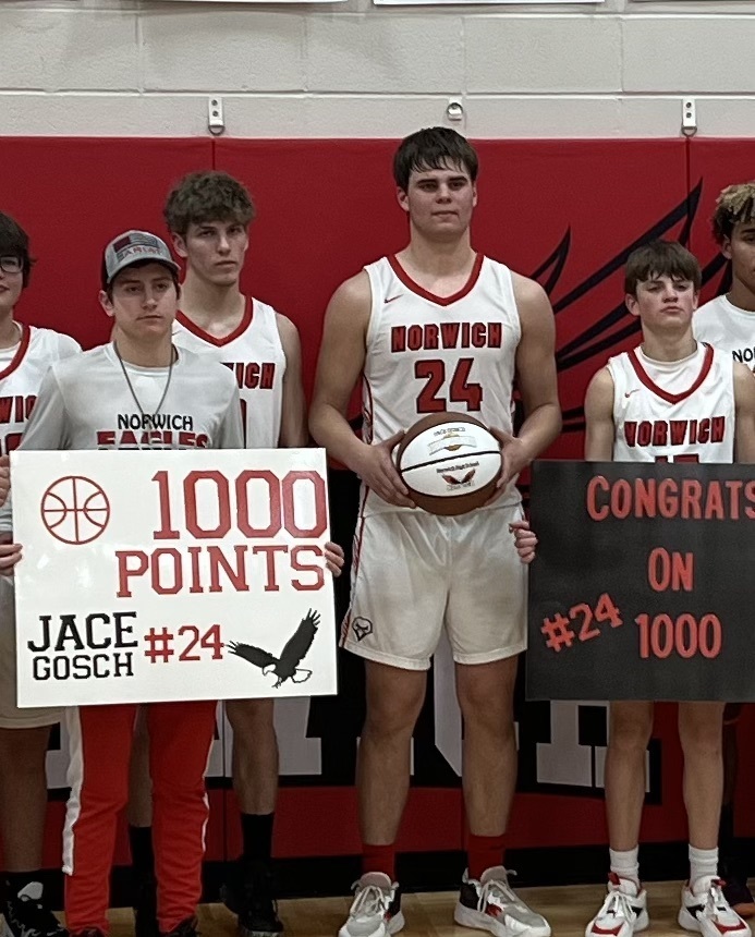 Jace Gosch 1000 pts Norwich Eagle
